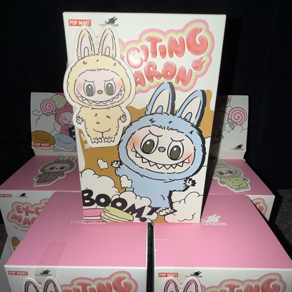 THE MONSTERS “EXCITING MACARON” LABUBU VINYL FACE ✨ FULL SET / WHOLE CASE ✨ - Picture 4 of 9